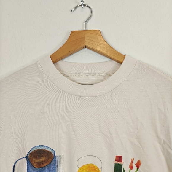 AYR Maggie Cowels Long Sleeve Breakfast Tee "I'll Sleep When I'm Dead" Cotton XS - Picture 8 of 16